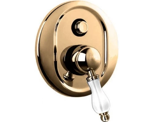 Смеситель Cezares Margot, MARGOT-VDIM-02-Bi  для ванны и душа, бронза/белый