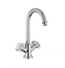 Смеситель Cezares Olimp LS2-01-O цвет хром, ручки квадратные металл