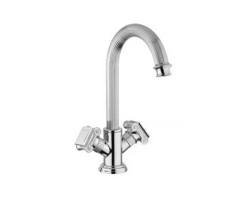 Смеситель Cezares Olimp LS2-01-O цвет хром, ручки квадратные металл