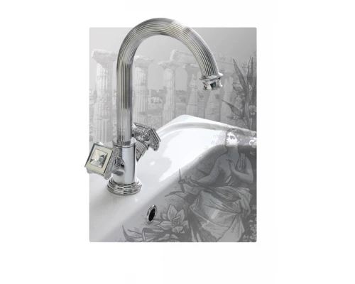 Смеситель Cezares Olimp LS2-01-O цвет хром, ручки квадратные металл