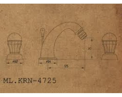 Смеситель Migliore Korona, ML.KRN-4725.CR, для биде - хром