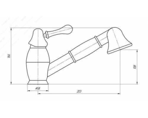 Смеситель Migliore Maya 18292 для кухни - медь