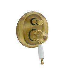 Смеситель термостатический Migliore Oxford 19102  скрытого монтажа, для ванны и душа  - бронза