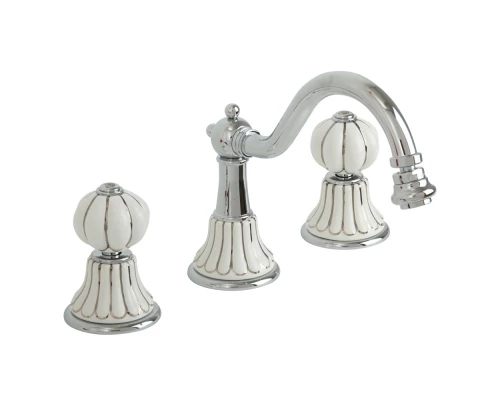 Cмеситель Migliore Olivia 19010 для биде, хром, ручки декор платина