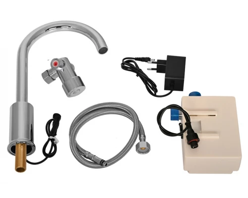 Смеситель Raiber для кухонной мойки, сенсорный, хром, RSF88198