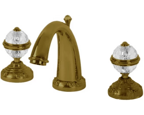 Смеситель Migliore.CRistalia 18583 для раковины на 3 отверстия, бронза