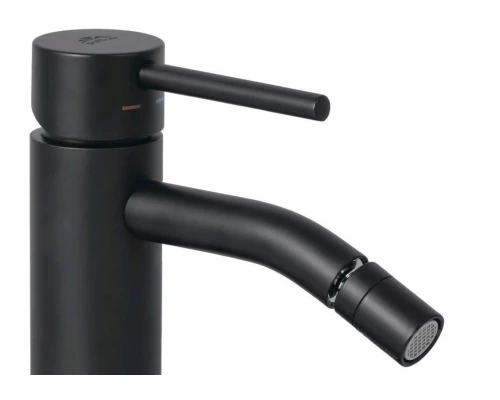 Смеситель Paffoni Light LIG131NO для биде, без донного клапана, цвет черный матовый
