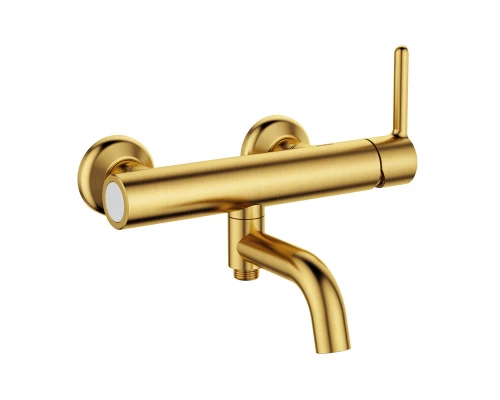 Смеситель для ванны и душа Cezares Eco, брашированное золото, ECO-VD-BORO