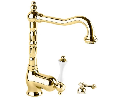 Смеситель Cezares Margot MARGOT-LSM2-03/24-M для раковины, золото