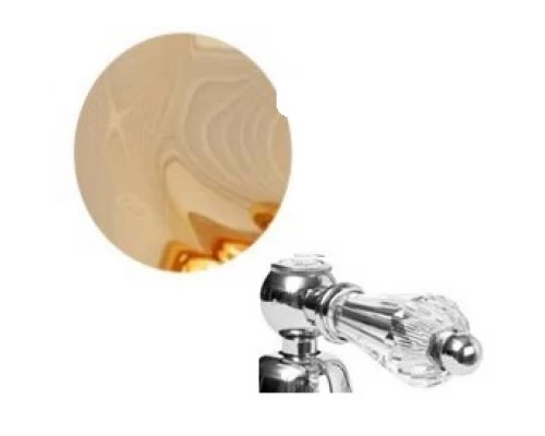 Смеситель Cezares DIAMOND-BS2-03-Sw, золото, ручки Swarovski