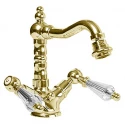 Смеситель Cezares DIAMOND-BS2-03-Sw, золото, ручки Swarovski Смеситель Cezares DIAMOND-BS2-03-Sw, золото, ручки Swarovski