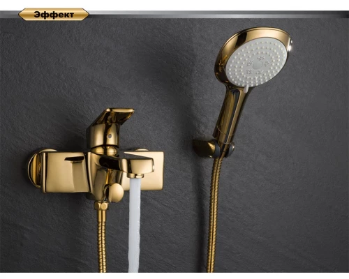 Смеситель D&K Berlin DA1433203 для ванны и душа, золото (титан)