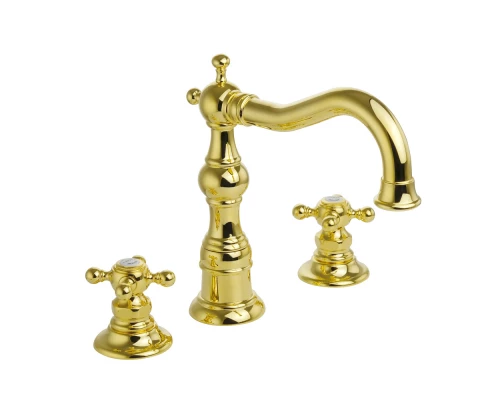 Смеситель Migliore Arcadia 18397 для раковины на 3 отв. - золото