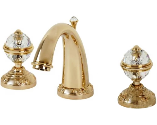 Смеситель Migliore.CRistalia ML.CRS-3712.DO для раковины на 3 отверстия, золото