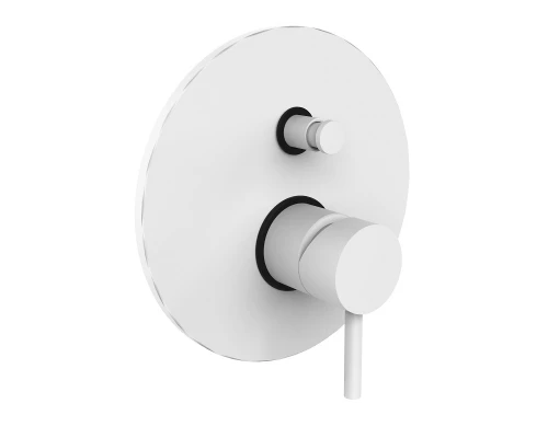 Смеситель Paffoni Light для душа, с внутренней частью, цвет белый матовый, LIG015BO