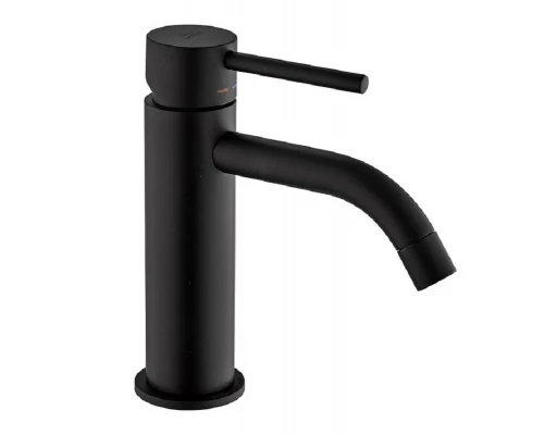 Смеситель Paffoni Light LIG071NO для раковины, без донного клапана, черный матовый