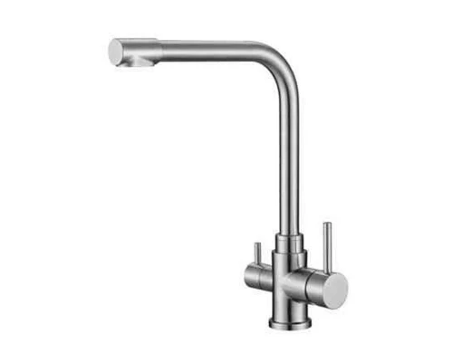 Смеситель для кухонной мойки BelBagno, с подключением фильтра питьевой воды, сатин, BB-LAM15-IN