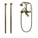 Смеситель Cezares DIAMOND-VDP-02-Sw для ванны и душа, напольный, бронза, ручки Swarovski Смеситель Cezares DIAMOND-VDP-02-Sw для ванны и душа, напольный, бронза, ручки Swarovski