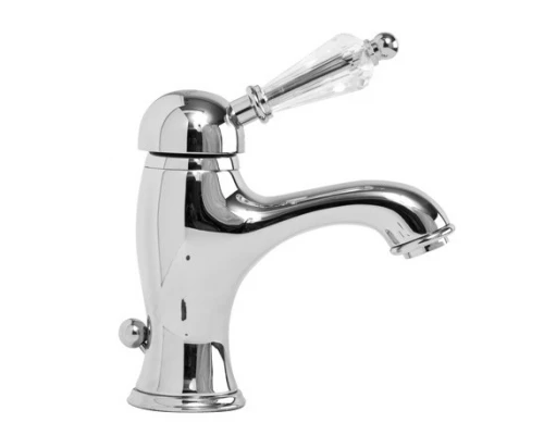 Смеситель Cezares VINTAGE-LSM1-01-Sw для раковины, хром, ручка Swarovski