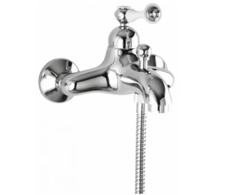 Смеситель Cezares Margot MARGOT-VM-01-Bi для ванны/душа, хром/белый