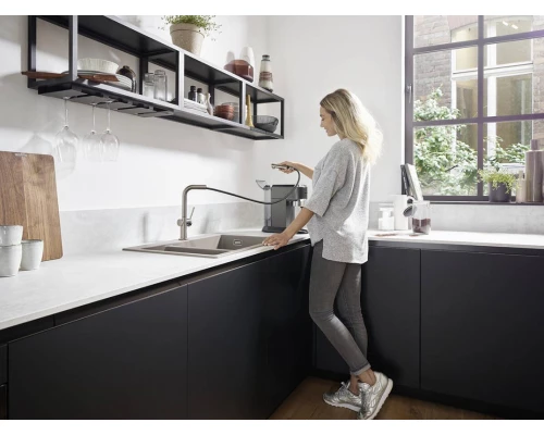 Кухонный смеситель Hansgrohe Talis M54, с вытяжным изливом, хром, 72808000