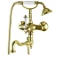 Смеситель Cezares Margot MARGOT-VDFM2-03/24-Bi для ванны/душа, золото/белый