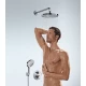 Смеситель Hansgrohe Ecostat S для душа с термостатом, черный матовый, 15758670
