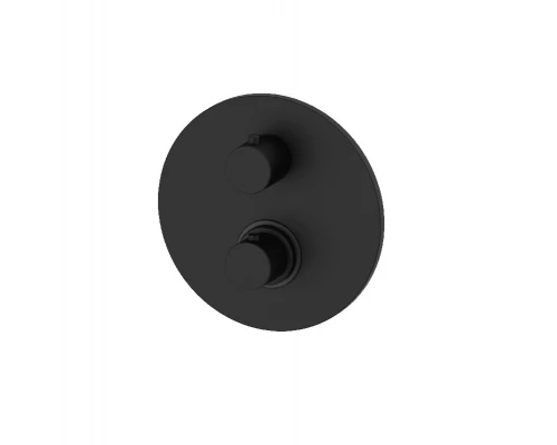 Смеситель Paffoni Light термостатический для душа, цвет черный матовый, LIQ019NO