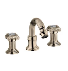 Смеситель Cezares Olimp BBS2-02-Sw цвет бронза, ручки квадратные Swarovski