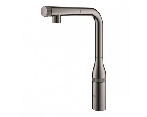Смеситель Grohe Essence SmartControl 31615A00 для кухонной мойки, темный графит глянцевый