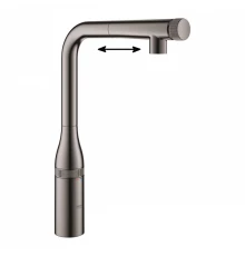 Смеситель Grohe Essence SmartControl 31615A00 для кухонной мойки, темный графит глянцевый