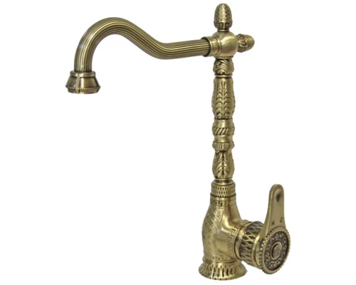 Смеситель Zorg Antic A 422 K-BR для кухонной мойки, античная бронза