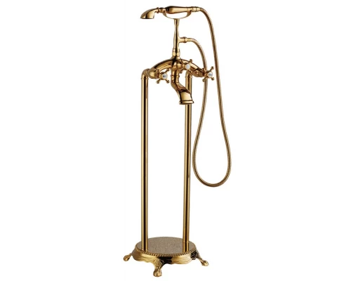Смеситель Abber Klassik, напольный, золото, AF8415G