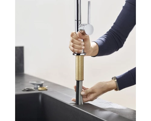 Кухонный смеситель Hansgrohe Talis 210 M54, с вытяжным душем, 72800000