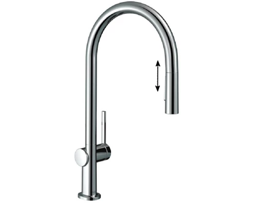Кухонный смеситель Hansgrohe Talis 210 M54, с вытяжным душем, 72800000