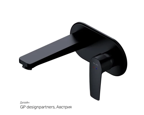 Смеситель Am.Pm Gem для раковины, черный матовый, F90A72222