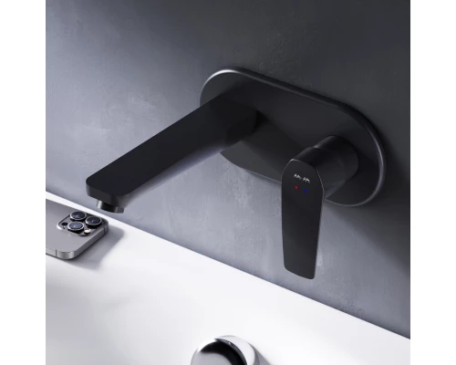 Смеситель Am.Pm Gem для раковины, черный матовый, F90A72222