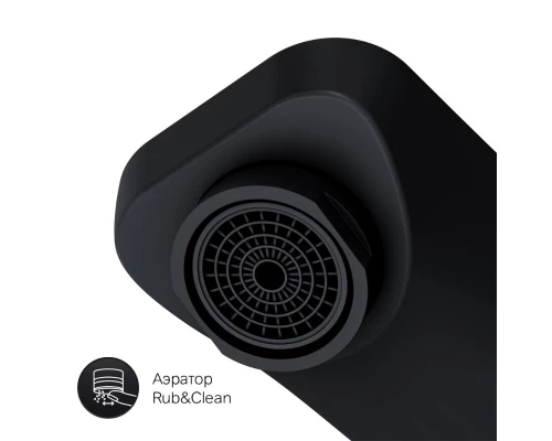 Смеситель Am.Pm Gem для раковины, черный матовый, F90A72222