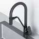 Смеситель для кухни Am.Pm Like с каналом для питьевой воды, гибкий излив, черный, F8007822