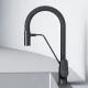 Смеситель для кухни Am.Pm Like с каналом для питьевой воды, гибкий излив, черный, F8007822