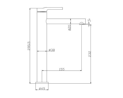 Смеситель для раковины BelBagno Etna, сатин, ETN-LMC-IN
