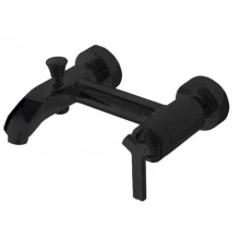 Смеситель Bravat Waterfall Black для ванны и душа, черный, F673107BM-01