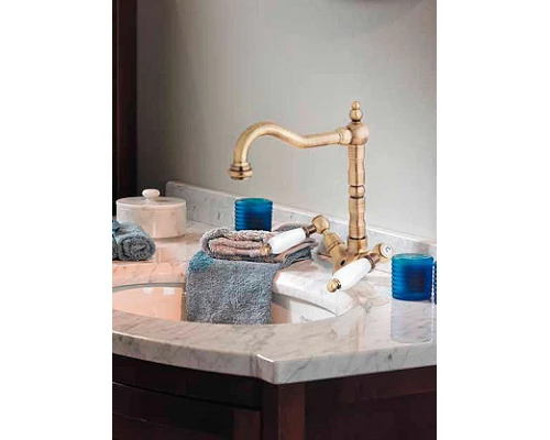 Смеситель Cezares FIRST-LS2-01-M для раковины, хром, ручки металл