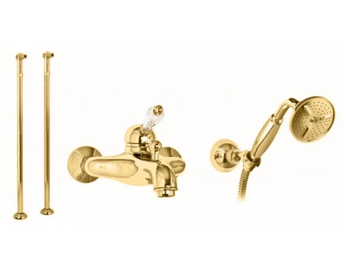 Смеситель Cezares Vintage VDPM-01-Sw цвет хром, ручки Swarovski