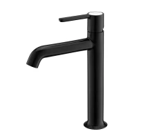 Смеситель для раковины Cezares Eco, черный матовый, ECO-LC-NOP-W0