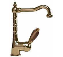 Смеситель Cezares ELITE-LSM2-02-Nc для раковины, бронза, ручка орех