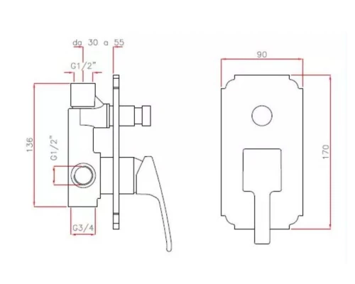 Смеситель Cezares Legend VDIM-01 цвет хром