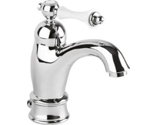 Смеситель Cezares Margot MARGOT-LSM1-01-Bi для раковины, хром/белый