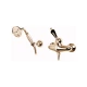 Смеситель Cezares Diamond D-03/24-Sw цвет золото 24 карат, ручки Swarovski
