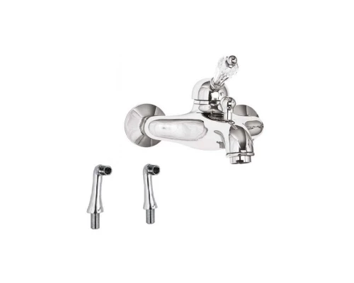 Смеситель Cezares Vintage PBVM-01-Sw цвет хром, ручки Swarovski